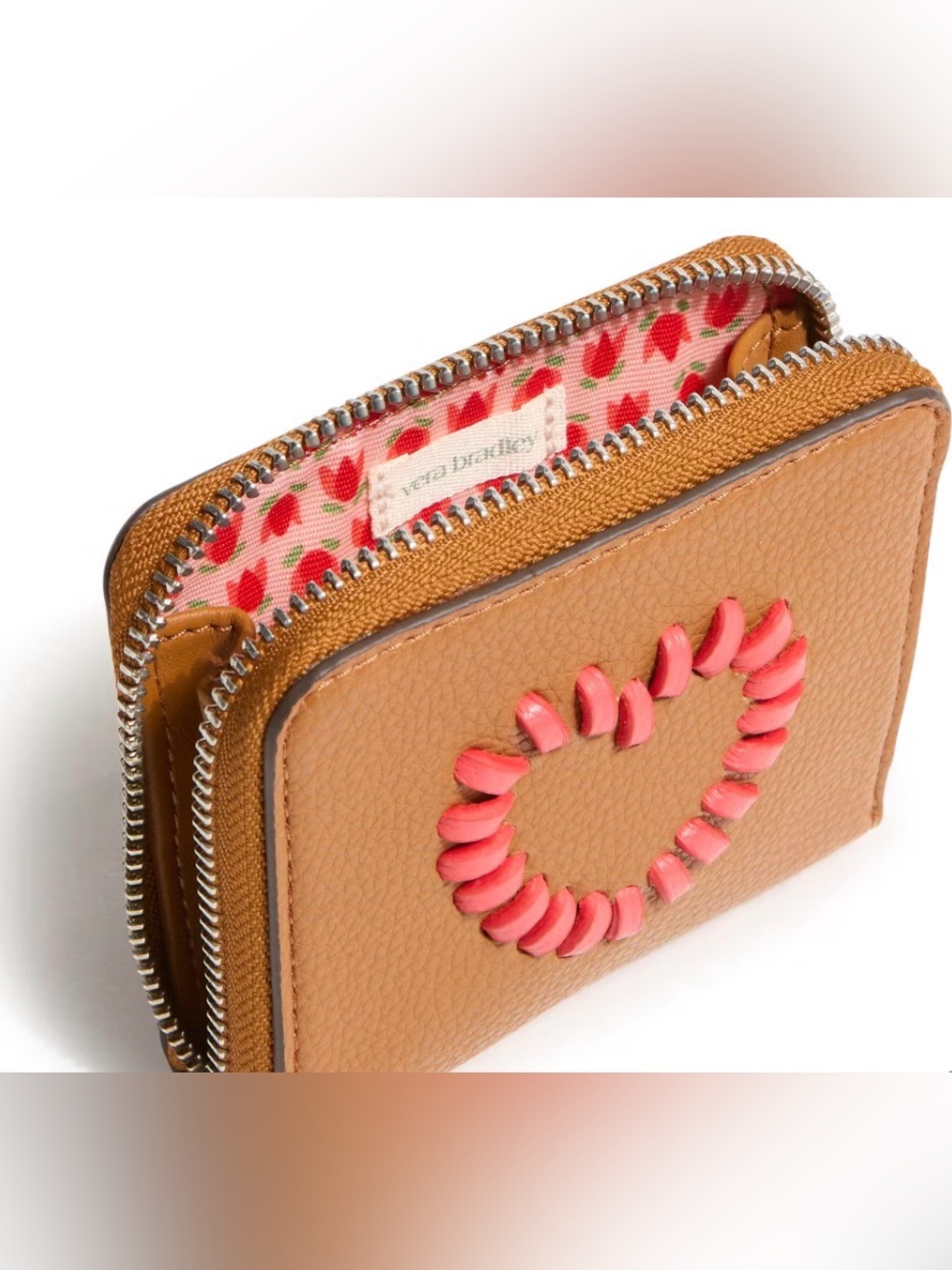 NWT VB Essential Small Zip-Around Wallet Roasted Pecan and Cayenne - Picture 2 of 2